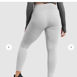 Gymshark Vital Seamless Leggings - Light Grey Marl